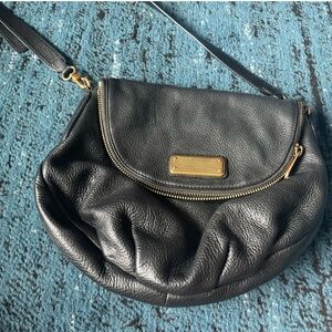 Marc Jacobs Black Shoulder Bag with Gold Hardware
